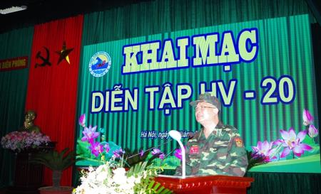 Học viện Biên phòng khai mạc diễn tập HV-20
