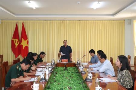Đoàn công tác của UBND tỉnh An Giang làm việc tại Bộ Chỉ huy BĐBP An Giang