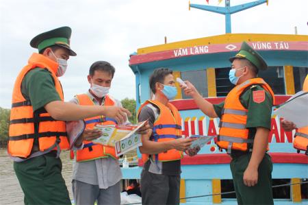 BĐBP Tiền Giang triển khai quyết liệt các biện pháp phòng, chống dịch Covid-19