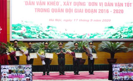 Tổng kết phong trào thi đua “Dân vận khéo”, xây dựng "Đơn vị dân vận tốt" trong Quân đội