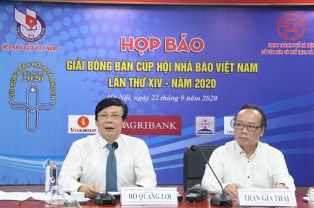 Tổ chức Giải bóng bàn Cúp Hội nhà báo Việt Nam lần thứ XIV năm 2020