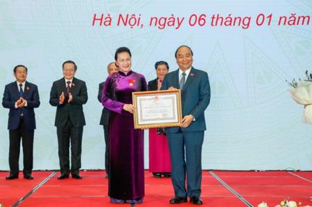 Ủy ban Thường vụ Quốc hội tổ chức Lễ trao tặng Huân chương Đại đoàn kết dân tộc
