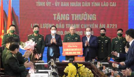 Trao thưởng lực lượng đấu tranh chuyên án A721, bắt 100 bánh heroin