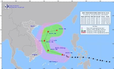 Bão số 9 giật cấp 17, miền Trung mưa lớn