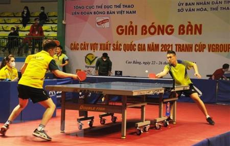 64 tay vợt dự giải bóng bàn các cây vợt xuất sắc quốc gia 2021