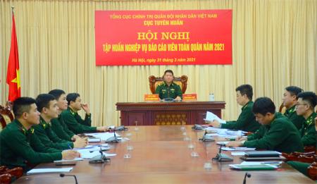 Tập huấn nghiệp vụ báo cáo viên toàn quân năm 2021