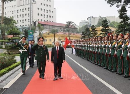 Tổng Bí thư Nguyễn Phú Trọng dự Lễ kỷ niệm 70 năm Ngày truyền thống Bệnh viện Trung ương Quân đội 108