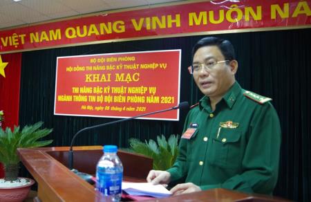 Khai mạc thi nâng bậc thợ kỹ thuật nghiệp vụ ngành Thông tin BĐBP năm 2021