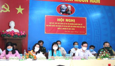 Tiếp xúc giữa cử tri với người ứng cử đại biểu Quốc hội, đại biểu HĐND tỉnh An Giang