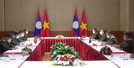 Quân đội Việt Nam - Lào tăng cường hợp tác phòng, chống dịch Covid-19