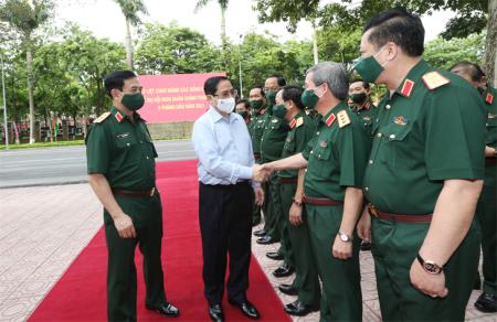 Thủ tướng Chính phủ Phạm Minh Chính dự Hội nghị Quân chính toàn quân 6 tháng đầu năm 2021
