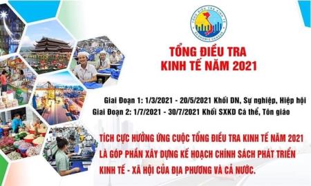 Từ ngày 1-7: Tổng điều tra kinh tế các cơ sở sản xuất kinh doanh cá thể, cơ sở tôn giáo, tín ngưỡng