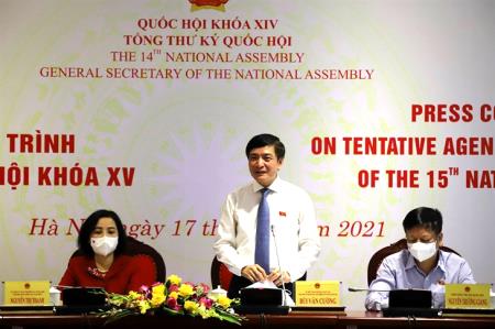 Kỳ họp thứ nhất, Quốc hội khóa XV sẽ chính thức khai mạc vào ngày 20-7