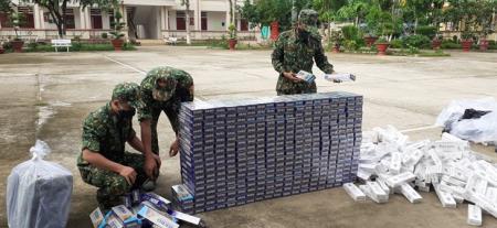 BĐBP An Giang: Liên tiếp bắt giữ 3 vụ buôn lậu, thu giữ gần 9.000 gói thuốc lá các loại