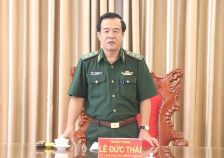 Lãnh đạo lực lượng bảo vệ biên giới của Lào và Campuchia gửi thư chúc mừng Trung tướng Lê Đức Thái