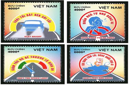 Giới thiệu bộ tem “An toàn giao thông đường bộ (bộ 2)”