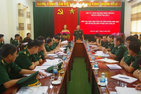 Kiểm tra toàn diện công tác Biên phòng tại BĐBP Long An