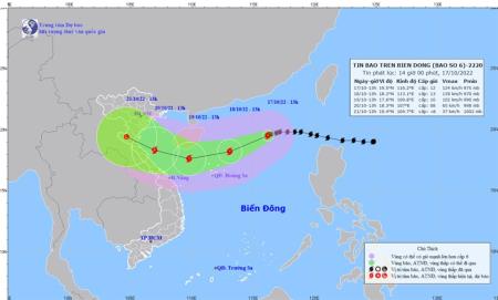 Bão số 6 cách Hoàng Sa khoảng 350km, Bắc Bộ lạnh về đêm và sáng sớm