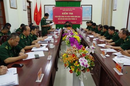 Kiểm tra toàn diện công tác Biên phòng tại Hải đoàn Biên phòng 18