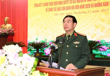 Bộ Quốc phòng tổng kết 10 năm thực hiện Nghị quyết 623/QUTW về công tác hậu cần Quân đội