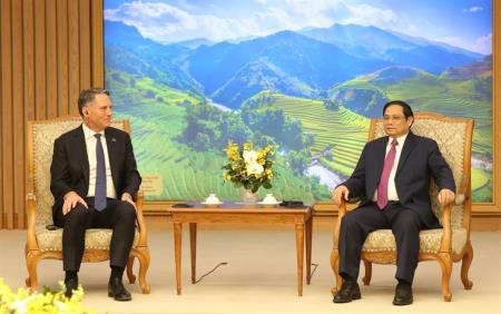 Thủ tướng Chính phủ Phạm Minh Chính tiếp Phó Thủ tướng, Bộ trưởng Quốc phòng Australia