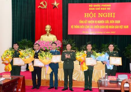 Tổng kết nhiệm vụ nghiên cứu, biên soạn hệ thống Điều lệnh tác chiến Quân đội nhân dân Việt Nam