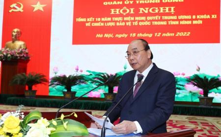 Tổng kết 10 năm thực Nghị quyết Trung ương 8 (khóa XI) về Chiến lược bảo vệ Tổ quốc trong tình hình mới
