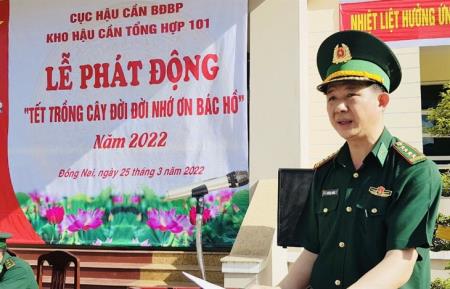 Phân Kho Hậu cần tổng hợp 101 phát động “Tết trồng cây đời đời nhớ ơn Bác Hồ”