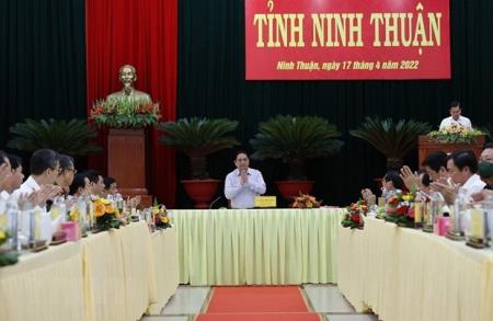 Thủ tướng: Ninh Thuận cần tạo ra nguồn lực, động lực mới để phát triển