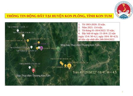 Động đất ở Kon Tum gia tăng bất thường