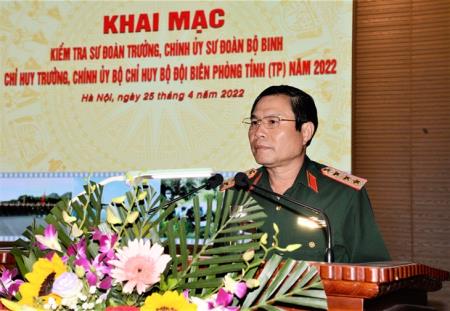 Kiểm tra Sư đoàn trưởng, Chính ủy Sư đoàn Bộ binh và Chỉ huy trưởng, Chính ủy BĐBP tỉnh, thành phố năm 2022