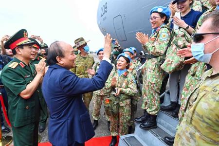 Đội Công binh và Bệnh viện dã chiến lên đường làm nhiệm vụ gìn giữ hòa bình Liên hợp quốc