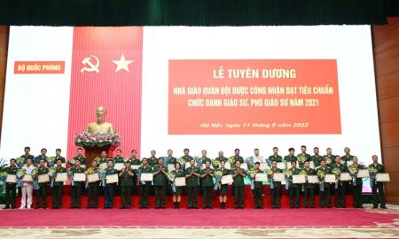 38 nhà giáo, nhà khoa học trong Quân đội đạt tiêu chuẩn chức danh giáo sư, phó giáo sư