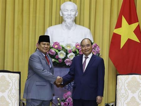 Chủ tịch nước tiếp Bộ trưởng Quốc phòng Indonesia