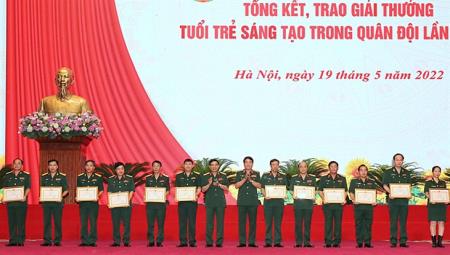 Bộ Quốc phòng trao Giải thưởng Tuổi trẻ sáng tạo trong Quân đội lần thứ 22