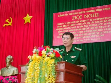 Đảng ủy BĐBP tỉnh Long An tổng kết thực hiện các Nghị quyết của Quân ủy Trung ương về công tác hậu cần, kỹ thuật, tài chính