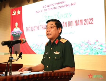 Khai mạc Liên hoan thể dục thể thao Phụ nữ Quân đội năm 2022