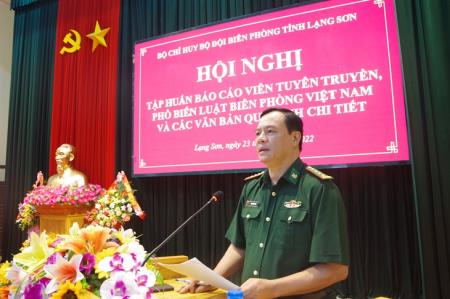 Tập huấn Luật Biên phòng Việt Nam cho các báo cáo viên pháp luật