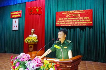 Đảng ủy Trung tâm Huấn luyện BĐBP tổng kết 10 năm thực hiện Nghị quyết số 765-NQ/QUTW về nâng cao chất lượng huấn luyện