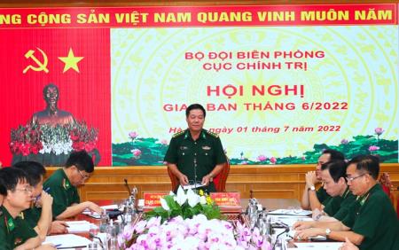 Cục Chính trị BĐBP: Triển khai toàn diện các nhiệm vụ công tác tháng 7/2022