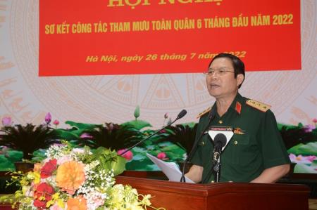 Sơ kết công tác tham mưu toàn quân 6 tháng đầu năm 2022