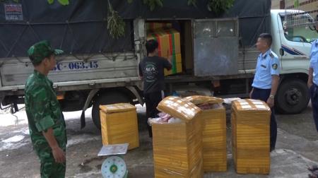 BĐBP Quảng Trị bắt giữ, xử lý gần 400kg xương, thịt lợn không rõ nguồn gốc