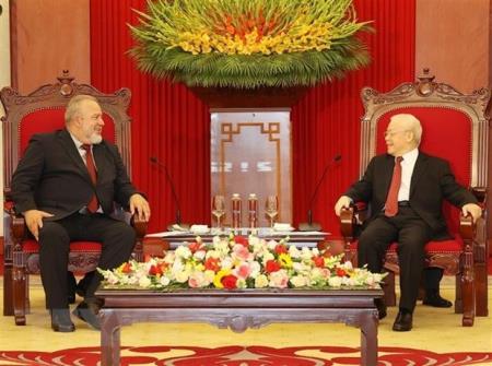 Tổng Bí thư tiếp Thủ tướng Cộng hòa Cuba Manuel Marrero Cruz