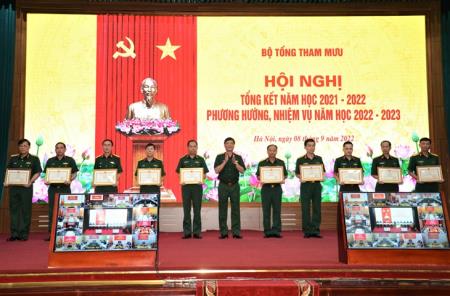 Bộ Tổng tham mưu tổng kết năm học 2021-2022, triển khai nhiệm vụ năm học 2022-2023