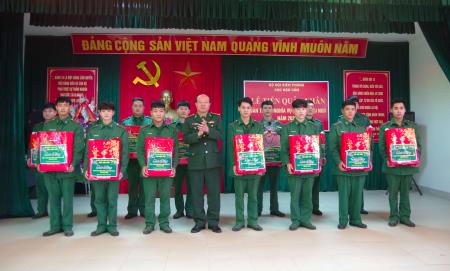 Cục Hậu cần BĐBP tổ chức lễ tiễn quân nhân hoàn thành nghĩa vụ quân sự