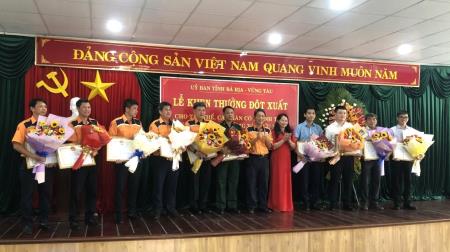 Bà Rịa - Vũng Tàu: Khen thưởng tập thể, cá nhân cứu nạn thuyền viên tàu Wu Zhou 8 bị nạn trên biển