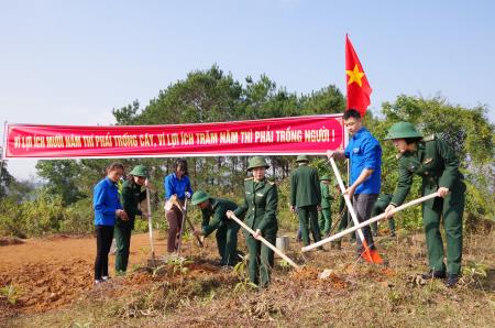 Các đơn vị hưởng ứng Tết trồng cây "Đời đời nhớ ơn Bác Hồ”