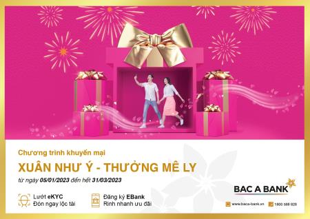 Đón Xuân như ý - Nhận thưởng mê ly cùng BAC A BANK