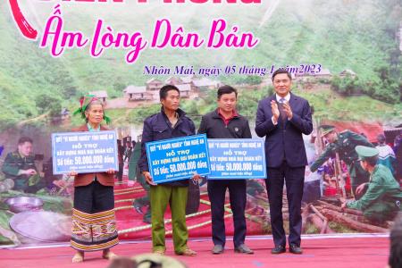 “Xuân Biên phòng ấm lòng dân bản” trên biên cương xứ Nghệ