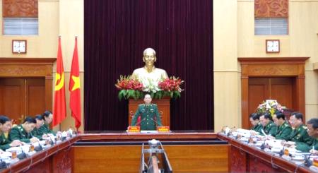 Thiếu tướng Nguyễn Anh Tuấn làm việc với Cục Chính trị BĐBP về nhiệm vụ trọng tâm năm 2023